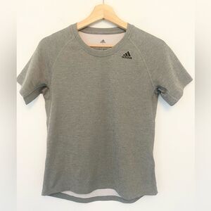 Adidas aeroready grey short sleeved top small